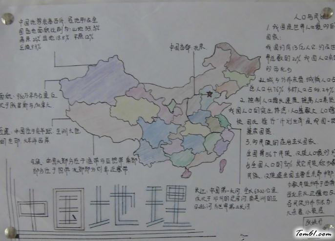 中国地理手抄报版面设计图6图片1