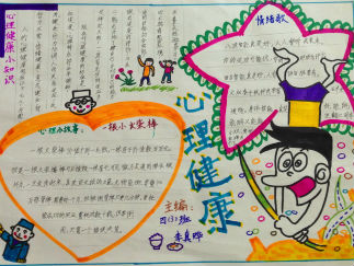 心理健康手抄报版面设计图2