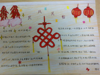 民风民俗手抄报版面设计图