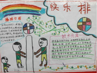 快乐排球手抄报版面设计图2