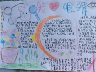 我爱眼睛手抄报版面设计图