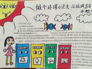 做个环保小卫士从垃圾分类开始手抄报版面