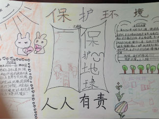 保护环境手抄报版面设计图6