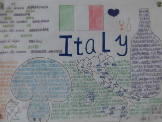 初中意大利手抄报版面设计图3