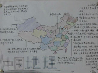 中国地理手抄报版面设计图6