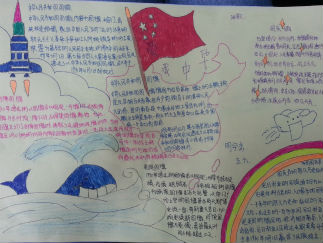 爱我中华手抄报版面设计图4