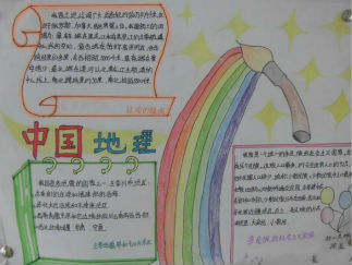 中国地理手抄报版面设计图5