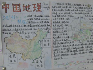 中国地理手抄报版面设计图2