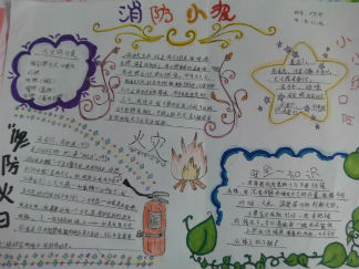 五年级消防手抄报版面设计图2