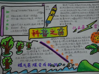 科普之窗手抄报版面设计图