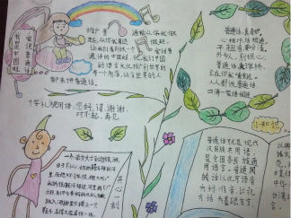 四年级说好普通话圆梦你我他手抄报版面设