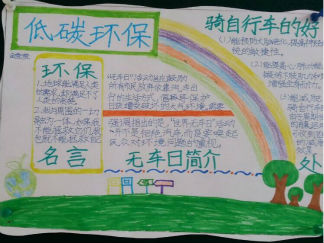 三年级环保手抄报版面设计图