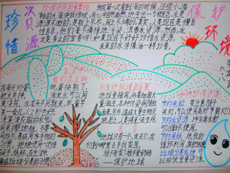 保护环境手抄报版面设计图9