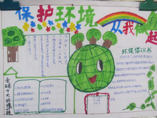 保护环境从我做起手抄报版面设计图2