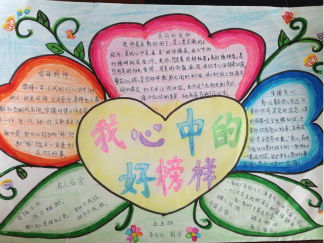 我心中的好榜样手抄报版面设计图9