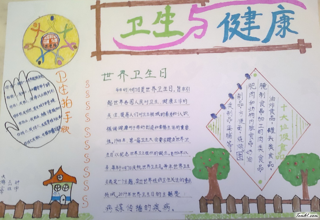 卫生与健康手抄报版面设计图5图片1
