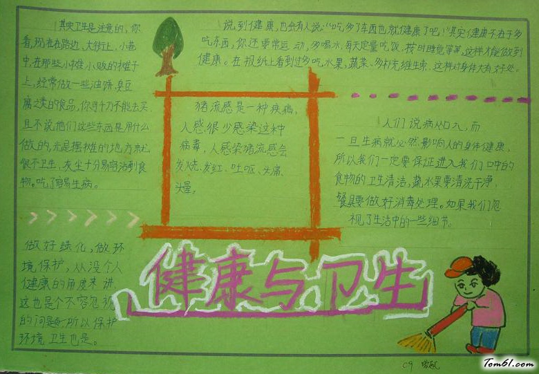 卫生与健康手抄报版面设计图6图片1