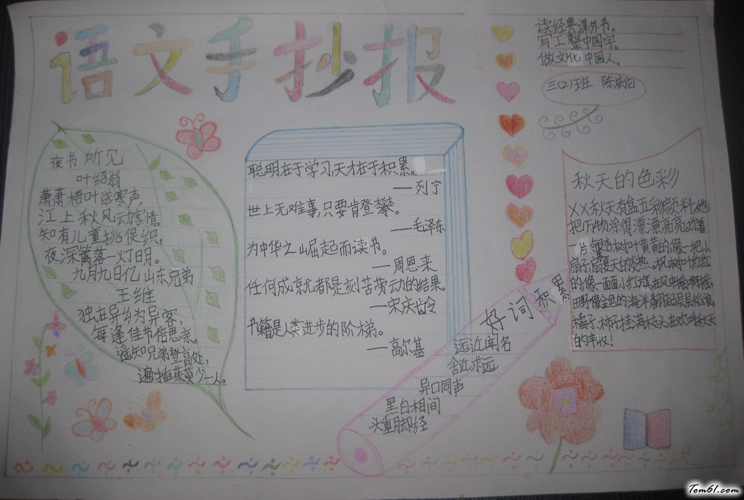 语文手抄报版面设计图4图片1