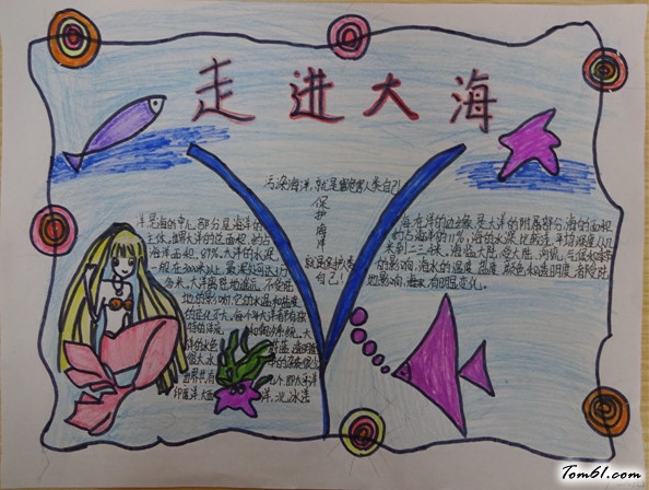 海洋手抄报版面设计图6图片1