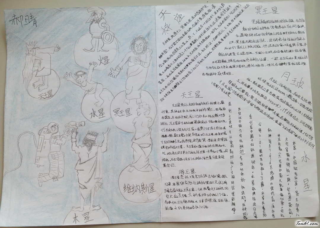 六年级天文手抄报版面设计图4图片1