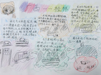 广西——桂林手抄报版面设计图