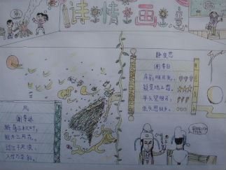 诗情画意手抄报版面设计图5