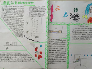 三年级应急措施手抄报版面设计图