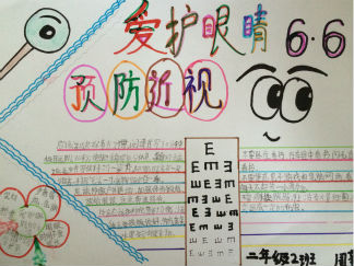爱护眼睛手抄报版面设计图3