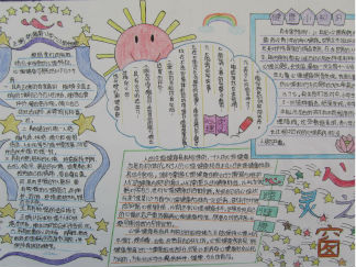 心灵之窗手抄报版设计图