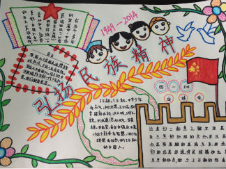 弘扬民族精神手抄报版面设计图4