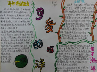 海洋手抄报版面设计图5