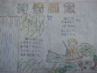 诗情画意手抄报版面设计图7