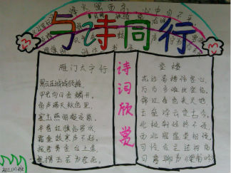与诗同行手抄报版面设计图2