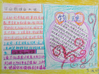 初中物理手抄报版面设计图