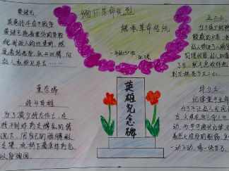 缅怀革命先烈继承革命传统手抄报版面设计