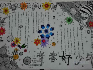 青春好少年手抄报版面设计图