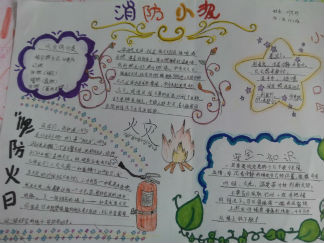 五年级消防手抄报版面设计图4