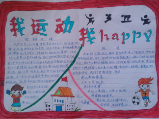 我运动我快乐手抄报版面设计图2