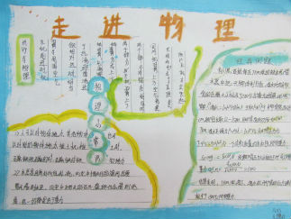 初中走进物理手抄报版面设计图