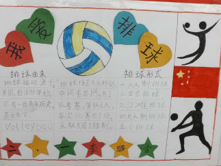 我爱排球手抄报版面设计图5