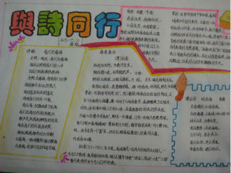 与诗同行手抄报版面设计图3