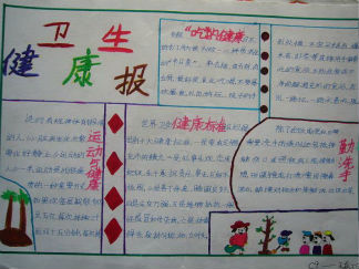 卫生健康手抄报版面设计图5
