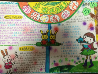 规范与我同行手抄报版面设计图2