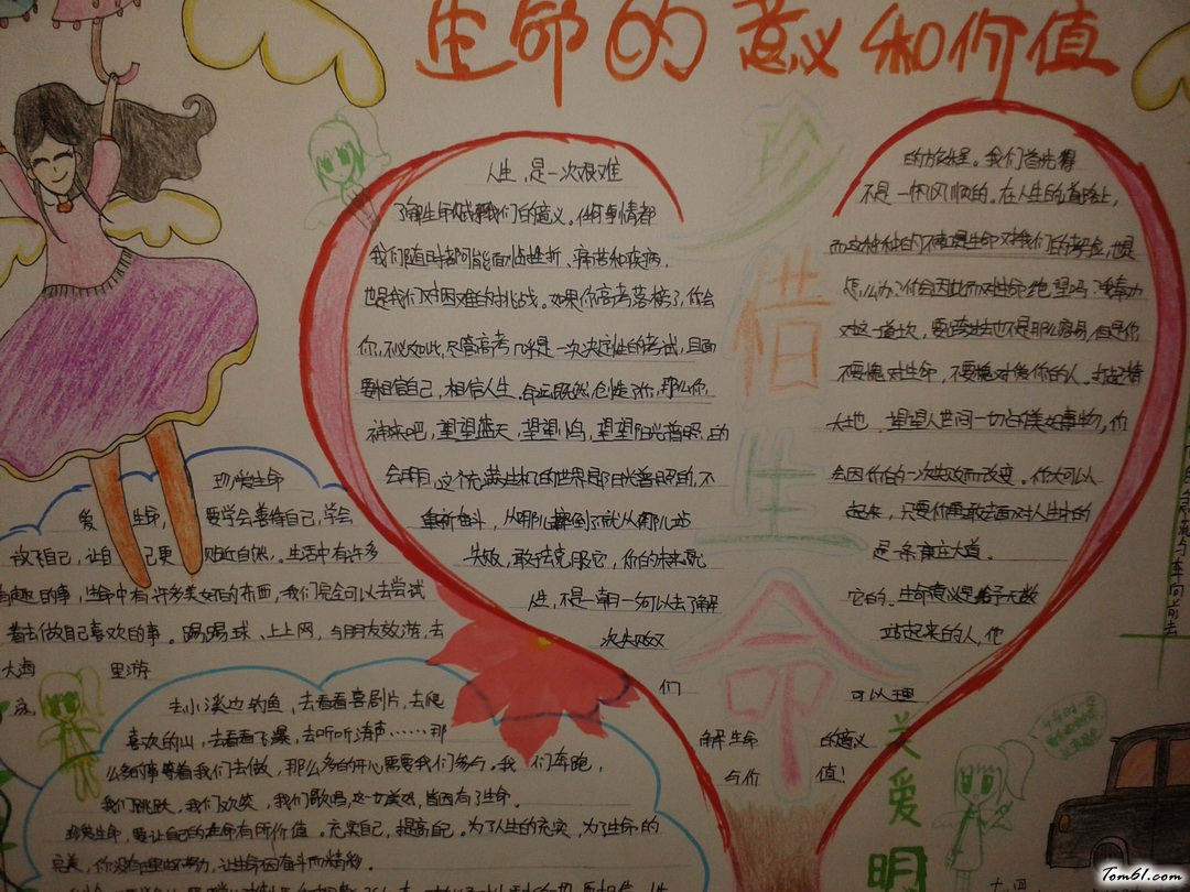 生命的意义和价值手抄报版面设计图图片1