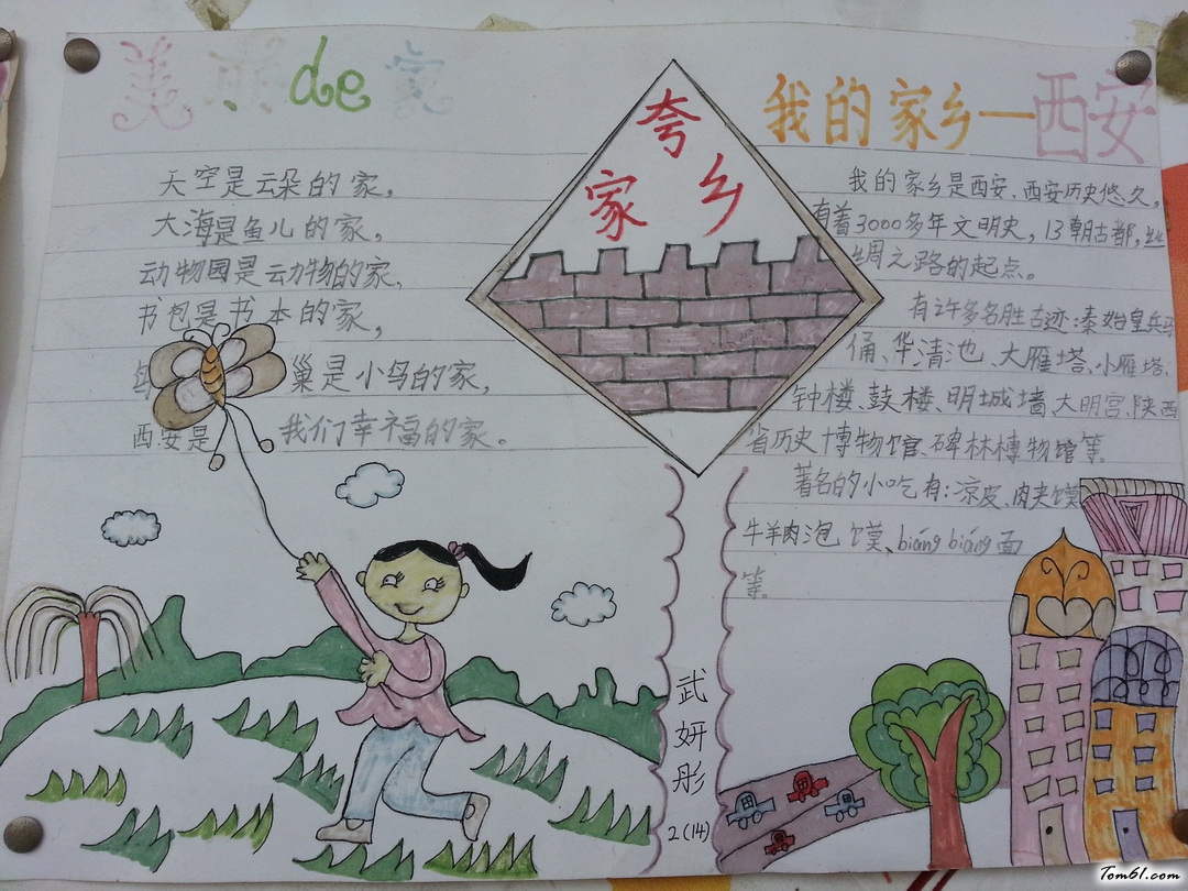 有关家乡手抄报版面设计图2图片1