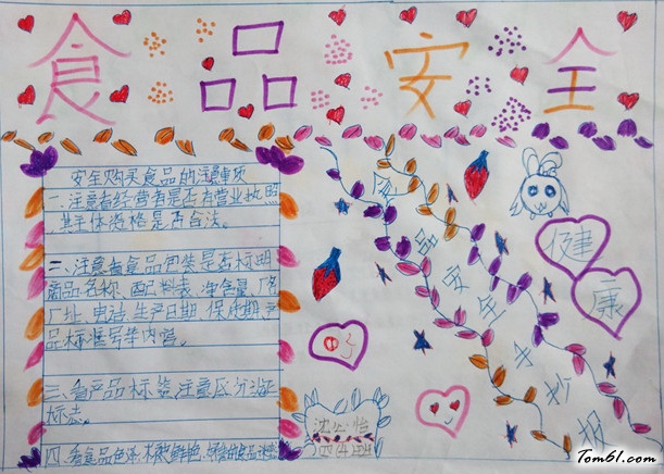 食品安全手抄报版面设计图11图片1