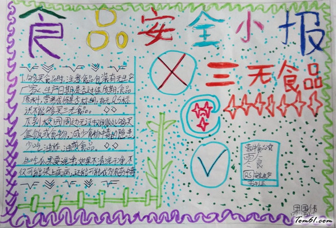 食品安全手抄报版面设计图9图片1