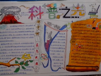 科普之光手抄报版面设计图