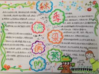 秋季传染病预防手抄报版面设计图10