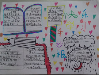 三年级快乐学习手抄报版面设计图2